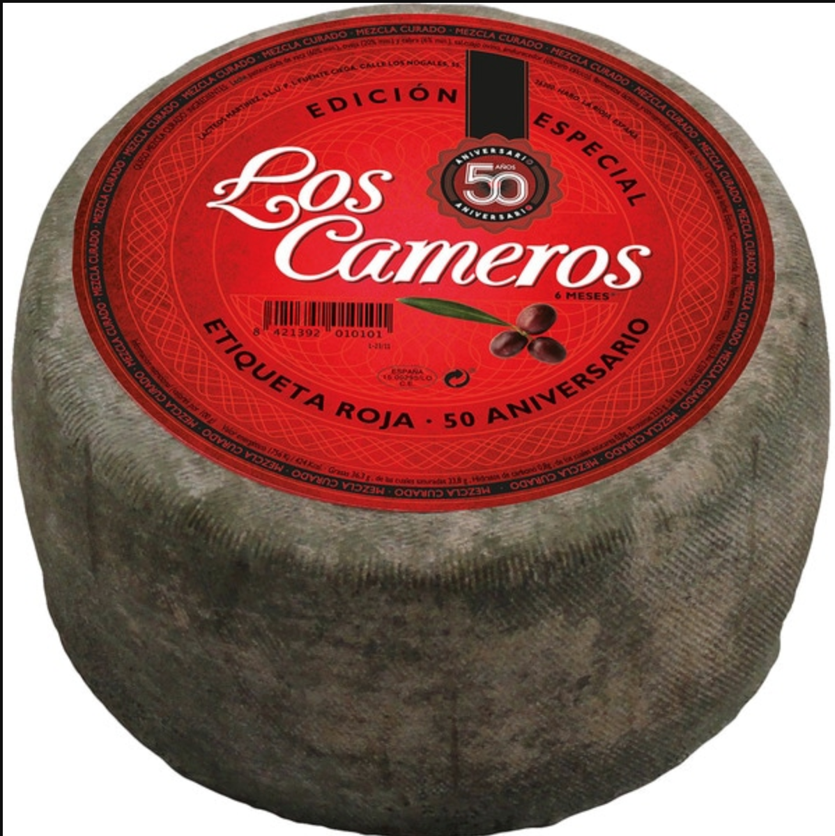Queso mezcla curado Los cameros con corteza natural