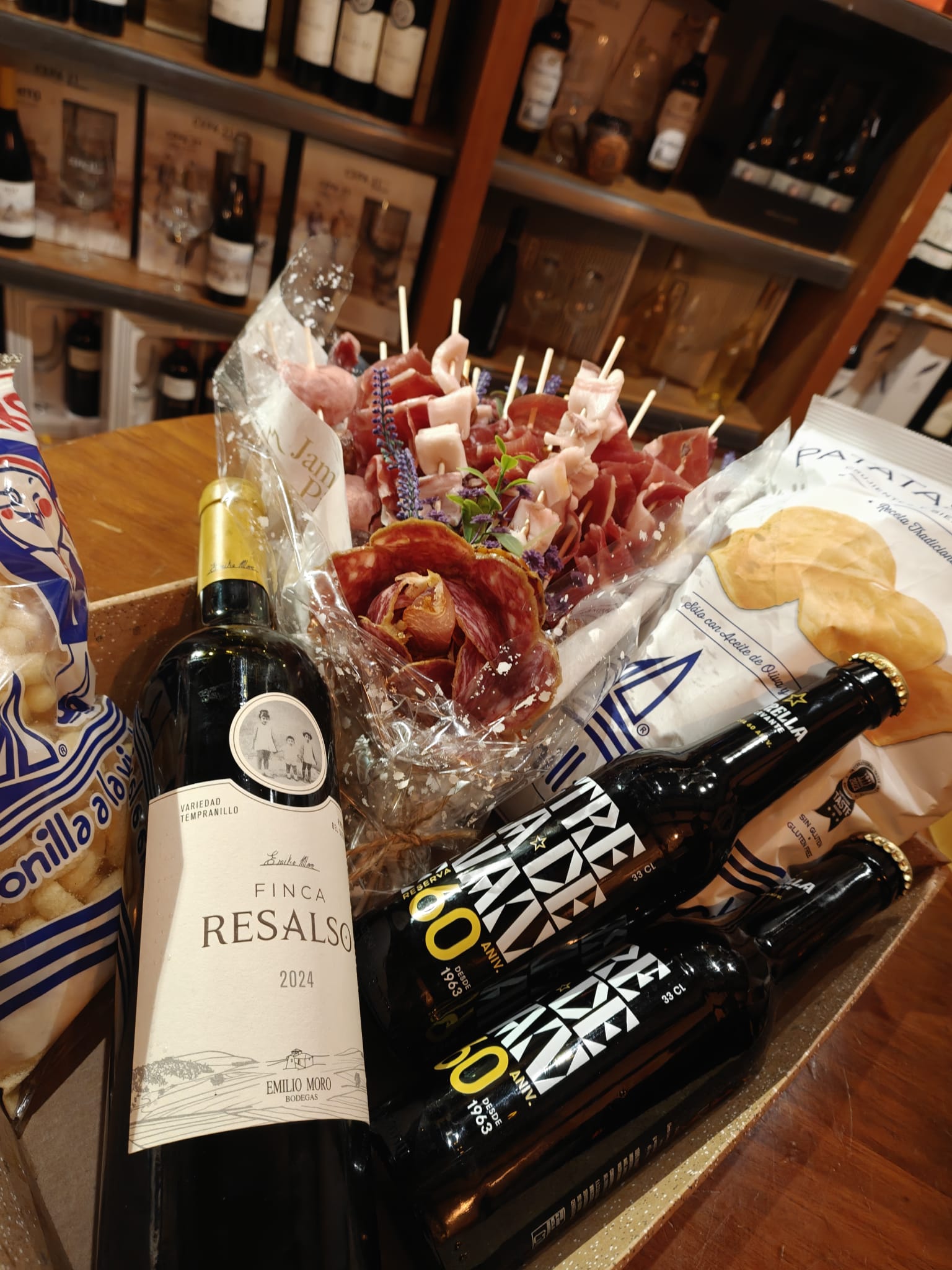 Ramo ibérico con vino y cerveza