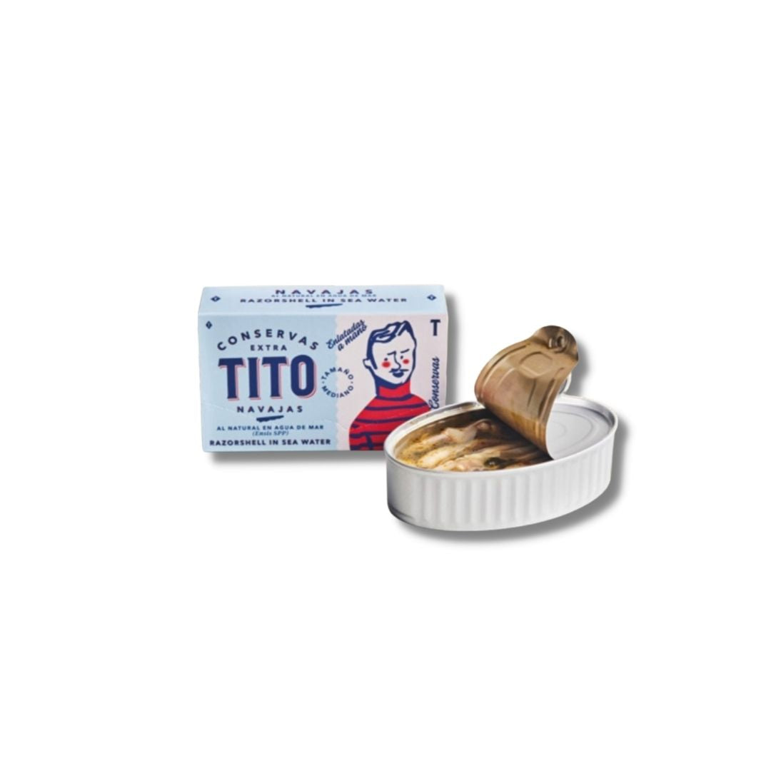 Navajas Tito - Al Natural en Agua de Mar